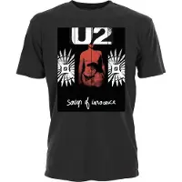 Ginza.se U2 - Songs Of Innocence Red Shade Heren T-shirt - XL - Zwart