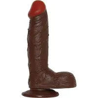 Toyz4Lovers Realistische Dildo Real Rapture van 19.00 cm - Bruin