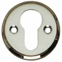 Intersteel Set van 2 cilinderrozetten Tira rond nikkel schroef