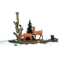 Lemax Kerstfiguur Feeding deer