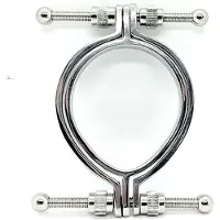 None RVS Pussy Clamp 2.0 met 55 mm. Fuck Hole