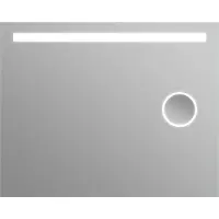 Guido Gusto Badkamerspiegel Romeo met LED verlichting en scheerspiegel 100x80cm