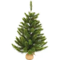 Triumph tree kunstkerstboom met jute richmond pine - 90x69 groen