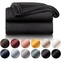 Blumtal - Fleece Deken - Super Zacht Fleece Plaid 150x200 cm - Antraciet