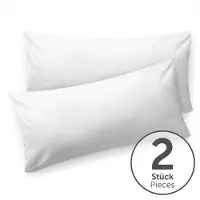 Blumtal - Set Van 2 Kussenslopen - Superzachte Premium Jersey Kussenhoes - 100% Katoen - 40 x 60 cm - Wit