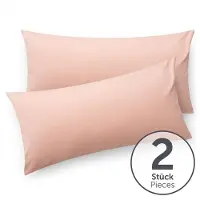Blumtal - Set Van 2 Kussenslopen - Superzachte Premium Jersey Kussenhoes - 100% Katoen - 40 x 80 cm - Roze