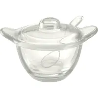 Fratelli Guzzini Guzzini Gocce Parmezeaanse kaas/suikerpot met lepel transparant - 0.2Ltr