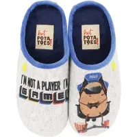 Hot Potatoes 64644 Pantoffels | Maat 35 Heren Grijs