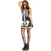 Leg avenue La Muerte Botjes en rozen jurkje Halloween Kostuum
