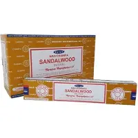 Satya Sandalwood Wierook - Nag Champa - Sandelhout wierookstokjes - 12 pakjes per doos