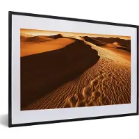 PosterMonkey Fotolijst incl. Poster - Woestijnlandschap Death Valley - 60x40 cm - Posterlijst