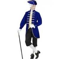 Widmann - Middeleeuwen & Renaissance Kostuum - Venetiaanse Edelman Grimaldi Kostuum - Blauw - Small - Carnavalskleding - Verkleedkleding