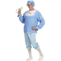 Widmann - Grote Baby Kostuum - Volwassen Baby Jongen - Man - Blauw - Medium - Carnavalskleding - Verkleedkleding