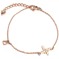 Cilla Jewels armband Heartbeat Rosegoudkleurig