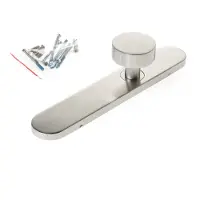 Bouwsales Knopschild bolmodel roestvaststaal PC72 45x245mm afgerond 37-42mm