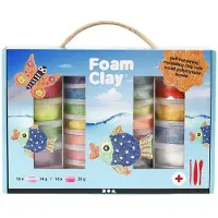 Foam Clay Set, Diverse Kleuren, 1 Set
