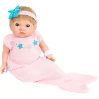 Tiny Treasures Puppenkleidung - Meerjungfrau - Rosa - - One Size - Puppenkleidung