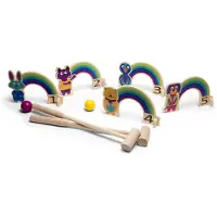 BS Toys Rainbow Croquet balspel