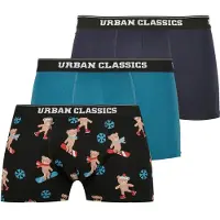 Urban Classics Boxershorts navy / donkergrijs / groen / gemengde kleuren