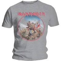 Iron Maiden T-Shirt Trooper Vintage Circle Homme Gris - Taille XXL