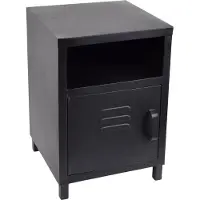 Loft42 Mira Industrieel Nachtkastje - Metaal - Zwart - 51x35x35