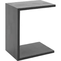 Goossens Bijzettafel Quinze, hout eiken zwart, modern design, 50 x 60 x 35 cm