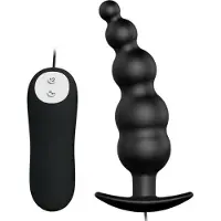 Pretty Love Finn Anal - Buttplug - Waterproof - Afstandsbediening - Medische Siliconen - Zwart