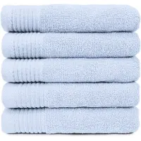The One Towelling The One Handdoek 450 gram 50x100 cm Licht Blauw (5 stuks)