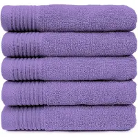 The One Towelling The One Handdoek 450 gram 50x100 cm Paars (5 stuks)