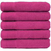 The One Towelling The One Badhanddoek 450 gram 70x140 cm Magenta (5 stuks)