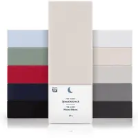 Blumtal Hoeslaken - Fitted Sheet - Jersey - Katoen - 140 x 200 x 30 cm - Ivoor