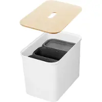 Orthex 23 Smartstore Collect opbergdoos met verdelers en deksel Wit/Taupe 76 L