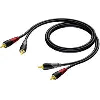 Procab CLA800 2x RCA Male - 2x RCA Male 3 Meter