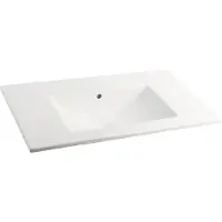 Fontana Latina keramische wastafel 80cm zonder kraangat wit glans
