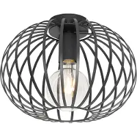 QAZQA Design plafondlamp zwart 30 cm - Johanna