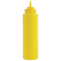 Vogue Knijpfles Vogue, portioneer, geel, 34cl