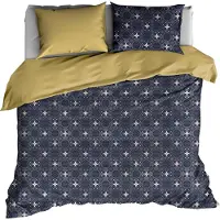 De Witte Lietaer Dekbedovertrek Alice Blue Wing Teal Satijn-260 x 200 / 220 / 240 cm | Extra Breed
