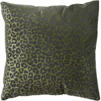 Dutch decor - SURI - Sierkussen met dierenprint 45x45 cm Chive - groen