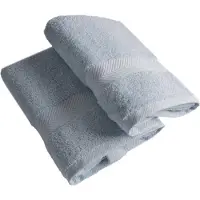 Casilin Royal Touch - Badlaken - Licht Blauw- Sky Blue - 65 x 125 cm - Set van 2