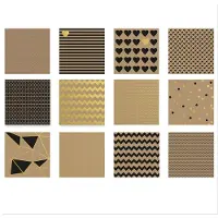 Vaessen creative Hobbypapier - 30.5X30.5cm - 2x12 - eenzijdig