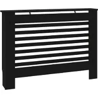 vidaXL Radiatorombouw 112x19x81,5 cm MDF zwart