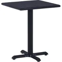 vidaXL Tuintafel, zwart, 60x60x75 cm