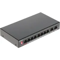 Dahua PFS3010-8GT-96-V2, Unmanaged, Gigabit Ethernet (10/100/1000), Power over Ethernet (PoE), 10U