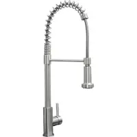 Best design Keukenkraan Flex 70cm Mengkraan Rond RVS Eengreeps Draaibaar Uitloop met Handdouche