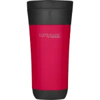 Thermos Flip Lid Tumbler Mug 425ml Roodkunststof 9x9xh19cm