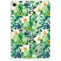 B2Ctelecom Apple iPad mini 6 (2021) Siliconen Hoesje Orchidee Groen