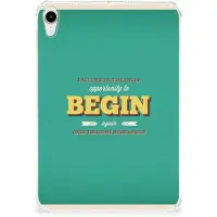B2Ctelecom Back Cover voor Apple iPad mini 6 (2021) Back cover met naam Quote Begin