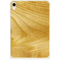 B2Ctelecom Apple iPad mini 6 (2021) Silicone Tablet Hoes Licht Hout