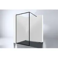 Best design Inloopdouche for-you 120x200 cm 8 mm nano easy clean zwart