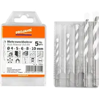 Projahn universele boorset, hardmetalen snijkant, 5-delig, cilindrische schacht, Ø 4-5-6-8-10 mm
